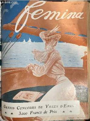 Femina n 86 - La comtesse Mathieu de Noailles, Pcheuses du Nord par Henri Duvernois, Le bracelet revient a la mode par Max Rivire, Variations sur le bonnet de bain par Milady, Les femmes a l'exposition de St Louis, une visite de Miss Roosevelt