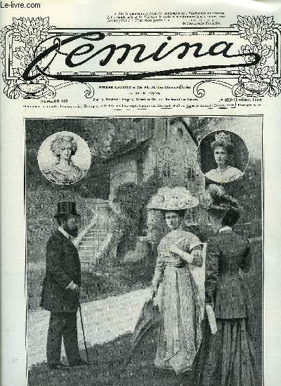 Femina n 183 - Beauts d'autrefois, modes d'aujourd'hui par Albert Flament, Le peigne a la mode, Femmes et chasseurs par Marcel Prvost, Matines pour la jeunesse par Mme Catulle Mends, Les villes du souvenir par Daniel Lesueur