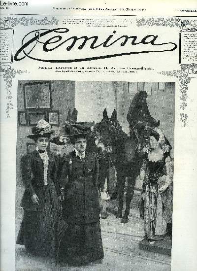 Femina n 211 - Une suffragiste chez Mr Briand, Pantchika au pays de Chiquito par J.B.O., Sur les links de Chantilly et de Fontainebleau, Propos de Toussaint par Marcel Prvost, L'enfant au thatre par Jane Catulle Mends, Impressions musicales en voyage