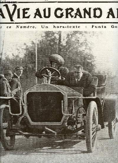 La vie au grand air n 475 - L'hydroplane de Santos-Dumont, Le racer le bourbon par Georges le Roy, Le meeting de cote de Gaillon par F.A. Wheel, On disqualifie par L. de Fleurac, Le dirigeable allemand le Zeppelin, La semaine aronautique par Franois