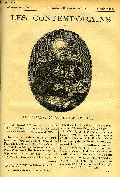 Les contemporains n 260 - Le marchal de Castellane (1788-1862) - Un soldat prcoce, Campagnes du 1er empire avec mouton a la suite de l'empereur, Colonel a 25 ans, Sous la restauration, A Provins, a Pontivy, a Moulins, a Melun, en Espagne, A Anvers