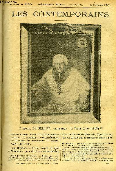 Les contemporains n 269 - Cardinal de Belloy, archevque de Paris (1709-1808) - Mgr de Belloy, vque de Marselle, Pendant la terreur, Son abngation au moment du concordat, Archevque de Paris, Mgr de Belloy courtier en vins, Sa mort, Honneurs rendus