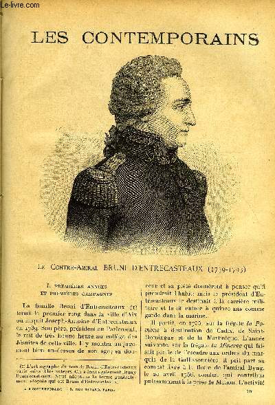 Les contemporains n 531 - Le contre Amiral Bruni d'Entrecasteaux (1739-1793) - Premires annes et premires campagnes, D'entrecasteaux se rvle administrateur, Il offre sa dmission, Commandant de la station de l'Inde, Gouverneur de l'ile de France