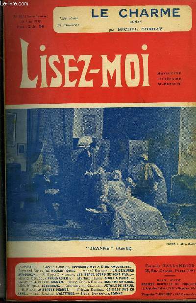 Lisez-moi - nouvelle srie - n 367 - Apprends moi a tre amoureuse par Gaston Chrau, Un djeuner d'amoureux par Andr Birabeau, Pharmacien par Maurice Renard, Siona a Paris (suite) chapitre XXII par Myriam Harry, Maman par Marcelle Maurette, Madame