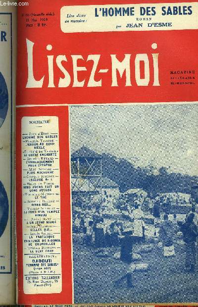 Lisez-moi - nouvelle srie - n 410 - L'homme des sables par Jean d'Esme, L'amour au XVIIIe sicle par Marcelle Tinayre, Le cotre enchant par Edouard de Keyser, L'embarquement pour Cythre par Maurice Renard, L'cluse n1 (suite) chapitre IX par Georges