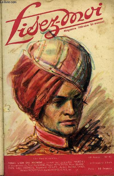 Lisez-moi n 93 - L'amazone de Juarez (suite) chapitre IV par Paul Alprine, Ariel tait fille unique par Edge Trmois, L'ombrelle japonaise par Raymond Genty, Tout l'or du monde (suite) chapitre IV par Jacqueline Marnis, Il est venu par Andr Blanchard