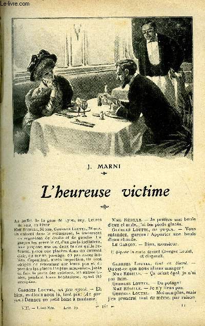 Lisez moi n 59 - L'heureuse victime par J. Marni, Soir d'hiver par Franois Coppe, Le tournoi de Vauplasans (suite) IV par Maurice Maindron, Le th par Thodore de Banville, Le miroir par Andr Theuriet, Princesses de Science (suite) quatrime partie