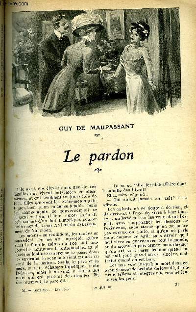 Lisez moi n 87 - Le pardon par Guy de Maupassant, Suivant ptrarque par Jos Maria de Heredia, Les dieux familiers (suite) par Jean Bertheroy, La lgende des violettes, La querelle par la comtesse Mathieu de Noailles, Grise par Ren Bazin, Les deux