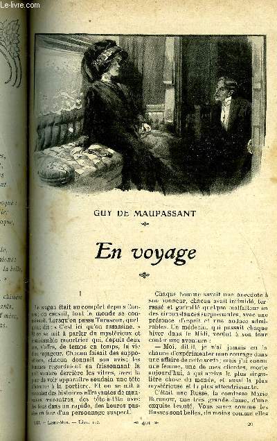 Lisez moi n 102 - En voyage par Guy de Maupassant, Cinq heures par Edmond Rostand, Le scorpion (suite et fin) III par Marcel Prvost, Sous son joug par Jean Richepin, Chrysalide et papillon par Gyp, Le roman d'un spahi (suite et fin) IX par Pierre Loti