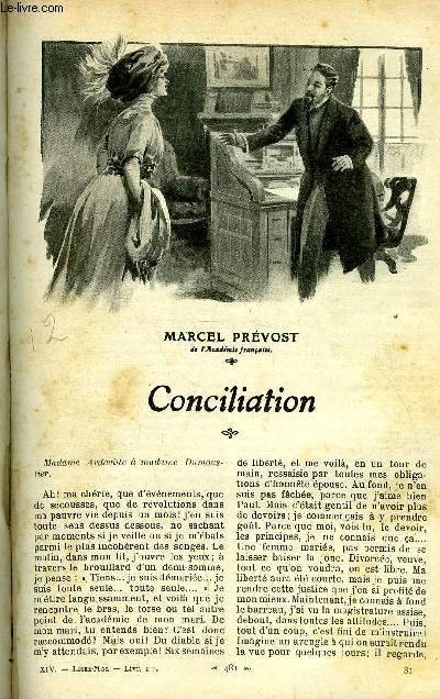 Lisez moi n 111 - Conciliation par Marcel Prvost, La croise des chemins (suite) III par Henry Bordeaux, Printemps par Armand Silvestre, Amoureux de la reine par Paul Margueritte, Strapontin par J. Marni, Dessous sa grande ombrelle par Edmond Rostand