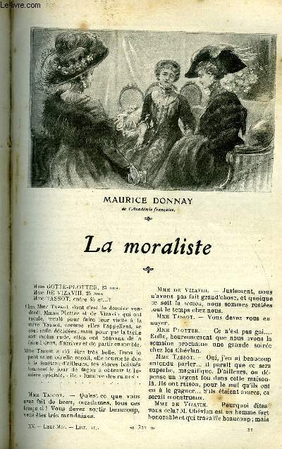 Lisez moi n 117 - La moraliste par Maurice Donnay, La rose par Leconte de Lisle, Rene Mauperin (suite) XXII par Edmond et Jules de Goncourt, Piti des choses par Franois Coppe, Rose Pompon par Charles Foley, La maison d't par Madame Alphonse Daudet