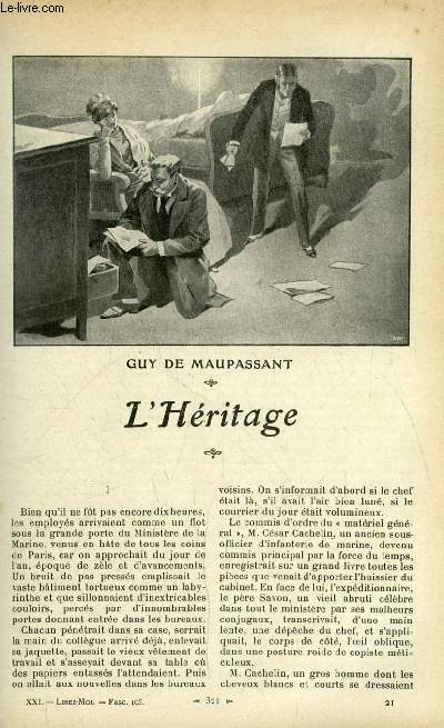 Lisez moi n 165 - L'hritage par Guy de Maupassant, Avant les vacances par Henri Lavedan, Juillet par Lucie Delarue-Mardrus, La diligence de Beaucaire par Alphonse Daudet, La petite Madame de Thianges par Paul Acker, La demi laide par Michel Provins