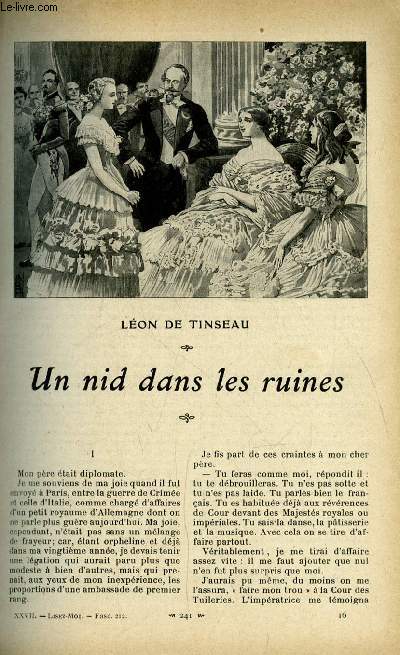 Lisez moi n 212 - Un nid dans les ruines par Lon de Tinseau, Fleurs de tombes par J. Marni, A Guernesey par Victor Hugo, La peur de vivre (II) par Henry Bordeaux, On demande des petites mains par Paul Arne, Madeleine au miroir par Marcelle Tinayre