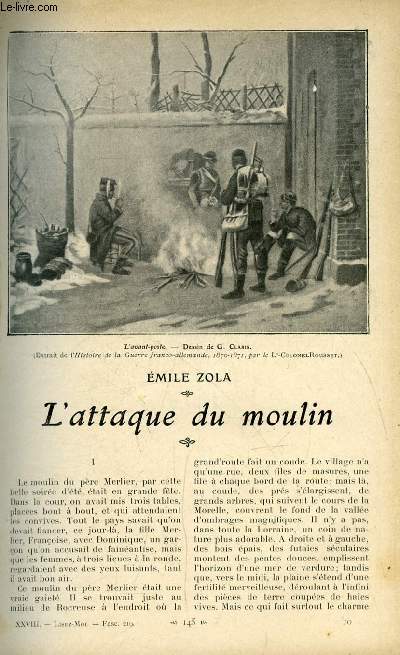 Lisez moi n 219 - L'attaque du moulin par Emile Zola, Les cerises par Andr Theuriet, Ramuntcho (IX) par Pierre Loti, Le hros par Gabriele d'Annunzio, Les anges gardiens par Marcel Prvost, Dans l'eau par Charles Foley, Les affaires sont les affaires