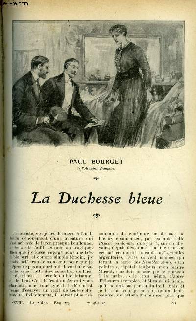 Lisez moi n 224 - La duchesse bleue par Paul Bourget, En faction par Franois Coppe, Visions de Constantinople par Marcelle Tinayre, La pendule de Bougival par Alphonse Daudet, Repentir par Sully-Prudhomme, Les anges gardiens (III) par Marcel Prvost