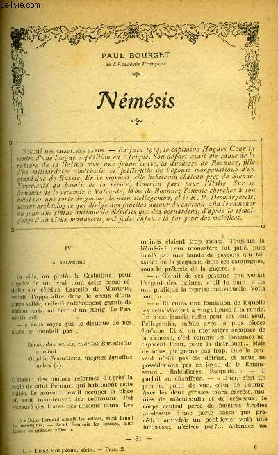 Lisez moi - nouvelle srie - n 2 - Nmsis (IV) par Paul Bourget, Soir par Francis de Croisset, Des roses par Guy Chantepleure, Au caf par Henri Duvernois, Koenigsmark par Pierre Benoit, Un bonheur par Edmond Se, La soeur par Franois de Nion, Laurence