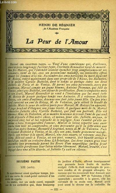 Lisez moi - nouvelle srie - n 45 - La peur de l'amour (XIII) par Henri de Rgnier, Papa mardi gras par Jean Richepin, Madeleine au miroir par Marcelle Tinayre, Vers la gloire par Jean Bertheroy, Line par Sverine, La parcelle 32 (VII) par Ernest