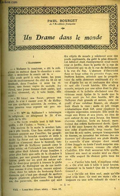 Lisez moi - nouvelle srie - n 57 - Un drame dans le monde par Paul Bourget, La jolie femme par Pierre Veber, Madeleine au miroir par Marcelle Tinayre, L'amour merveilleux (XVIII) par Jean Rameau, L'eblouissement par Binet Valmer, Mademoiselle