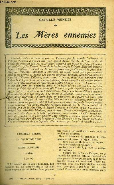 Lisez moi - nouvelle srie - n 89 - Les Mres ennemies par Catulle Mends, Un miracle par Ren Boylesve, Le labyrinthe (VII) par Edouard Estauni, Les moyens de salut par Binet-Valmer, La chatelaine du Liban par Pierre Benoit, Les lunettes roses