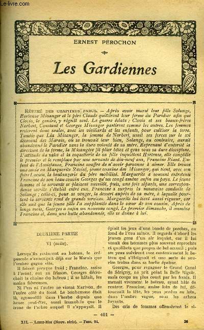Lisez moi - nouvelle srie - n 94 - Les gardiennes (VI) par Ernest Prochon, Discrtion professionnelle par Henri Lavedan, Le petit Pierre par Anatole France, La chatelaine du Liban (IX) par Pierre Benoit, La branche de pcher par Lucien Descaves, Pas