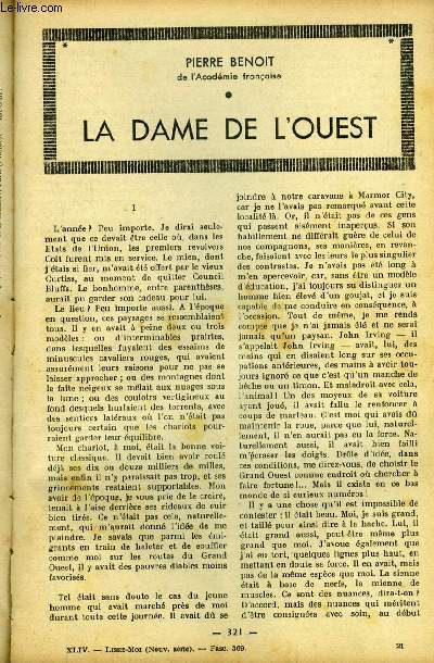 Lisez moi - nouvelle srie - n 369 - La dame de l'ouest par Pierre Benoit, La petite olive par Jean Rameau, Le charme par Michel Corday, Fleurette ou le premier amour d'Henri IV par Romain Coolus, La folle par J.H. Rosny, Robins des bois (suite)