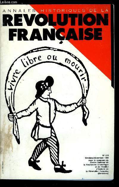 Annales historiques de la Rvolution Franaise n 278 - Evnement dramatique et dramatisation thatrale, la prise de la Bastille sur les trteaux franais et trangers par Hans Jurgen Lusebrink, Les socits populaires dans le dpartement de Paris