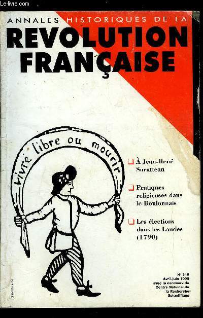 Annales historiques de la Rvolution Franaise n 316 - Lettre aux socitaires et aux lecteurs, Hommage a Jean Ren Suratteau, Jean Ren Suratteau (18 mai 1916-20 octobre 1998) : une esquisse biographique par Claude Mazauric, Au service de l'enseignement