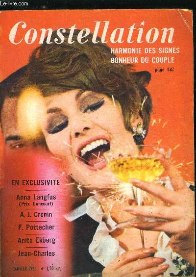 Constellation n 177 - Vacances d'hier, c'est gagn, La femme et la cigarette, Ol ! Pel, l'enfant roi du football, Europe, capitale Strasbourg, Un mari idal par Anna Langfus, prix Goncourt 1962, Les geishas aux dix mille plaisirs, Avant Mars voici