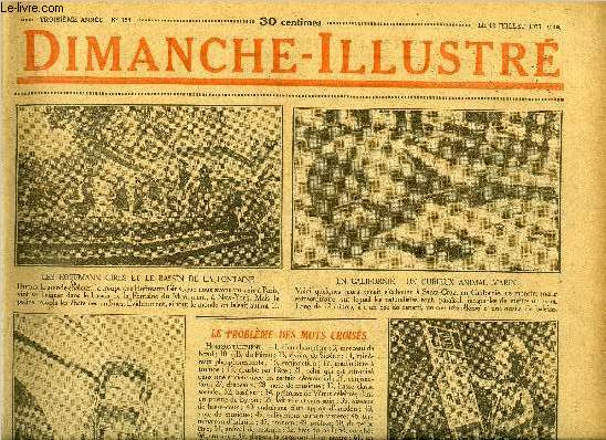 Dimanche-Illustr n 124 - Les Hoffmann girls et le bassin de la fontaine, Sainte Thrse de Lisieux par Maurice de Waleffe, Les vacances de monsieur Ledbetter par H.G. Wells, Bigot, prsident de club, ptards du 14 juillet, La famille Mirliton, un peu