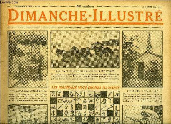 Dimanche-Illustr n 128 - Le tasse, pote de gnie par Funck-Brentano, Le dmon dans la valle par A. Conan Doyle, Bicot, prsident de club, exercices de tir, La famille Mirliton, Narcisse a bon coeur, Malheurs domestiques par Gabriel Timmory