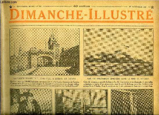 Dimanche-Illustr n 155 - Un important dbat sur la rforme du rgime fiscal des valeurs mobilires, Franois Boucher, l'anacron de la peinture par Jean Bernard, Comment le brigadier Grard sauva une arme par Conan Doyle, Bicot, prsident de club