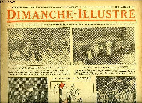 Dimanche-Illustr n 178 - Un gnral de vingt ans : Marceau par Jules Chancel, Une reprsentation d'adieux par E.W. Hornung, Bicot, prsident de club, joue a cache cache, La famille Mirliton, triste situation, Une carrire d'artiste par Albert Acremant