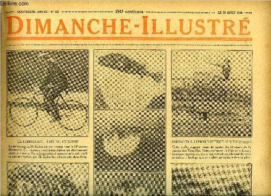 Dimanche-Illustr n 183 - La lutte entreprise par le gouvernement contre la vie chre, Au Maroc - les troupes franaises prennent l'offensive au nord d'Ouezzan, Vestris 1er, roi de la danse par Jules Chancel, Ecrit avec du sang par Edmondo Corradi, Bicot