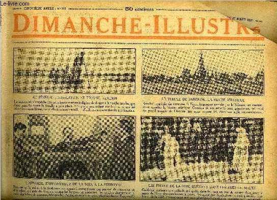 Dimanche-Illustr n 213 - La France et l'Angleterre s'emploient a mnager un accord direct entre les cabinets de Rome et Belgrade, Grandeur et dcadence de Barras par Jean Bernard, Le champion de Lady Falconbridge par A. Conan Doyle, Bicot, prsident