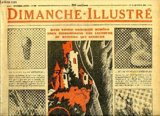 Dimanche-Illustr n 360 - Le Dr Schacht tente de torpiller la confrence de La Haye en refusant au nom de la Reichsbank de souscrire au capital initial de la banque internationale, puis il revient sur son refus, Jean Franois, peintre de Barbizon