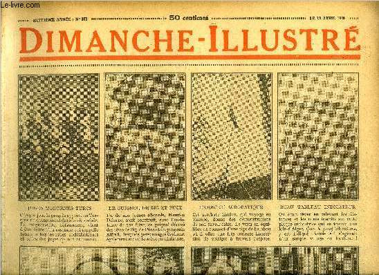 Dimanche-Illustr n 372 - Aprs la chambre, le Snat ratifie les accords conclus a La Haye, Jules II, le pape casqu par Funck Brentano, La veille de Pa'toua, le voleur par Sir Hugh Clifford, Bicot, prsident de club, colle des affiches, Zig et Puce