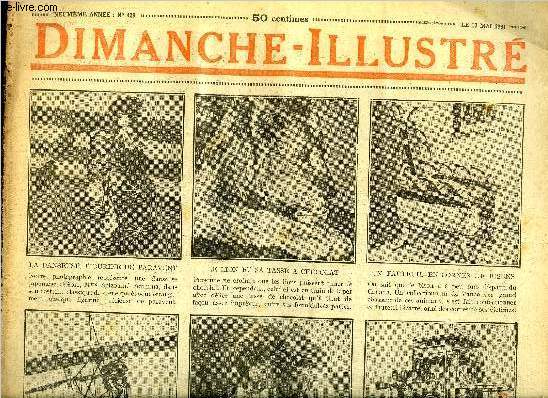 Dimanche-Illustr n 429 - Le comte Lon Tolsto par A. Roub-Jansky, Le soldat de Conde par Emile Pags, Bicot, prsident de club, la marche malencontreuse, Zig et Puce sauvent un innocent, Le mystre du Q. 703 par Bernard Gervaise