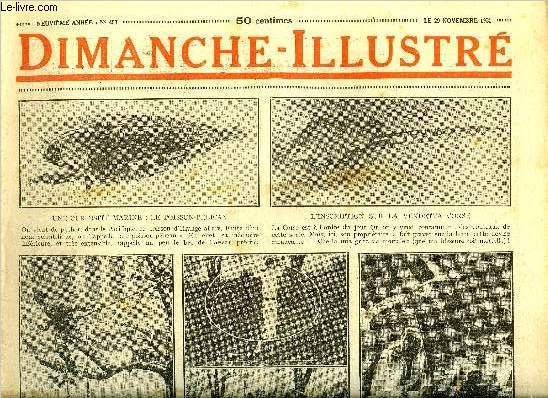 Dimanche-Illustr n 457 - Un grand africain : le gnral Archinard par A. Lorbert, Une gosse par G. Le Faure, Les geais par Mark Twain, Bicot, prsident de club, Suzy est a la mode, Zig et Puce et les moutons, Le dangereux aiguillage par Bernard Gervaise