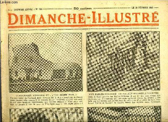 Dimanche-Illustr n 522 - Les missions militaires par Pierre Descaves, Nicolas Machiavel par Funck Brentano, Une nuit, sans tmoins par H.J. Magog, Bicot, prsident de club, un malade par persuasion, Zig et Puce ne veulent rien savoir