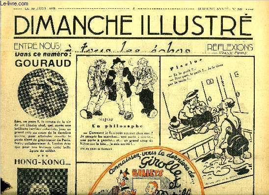 Dimanche-Illustr n 789 - L'idole chinoise par C.F. Atkinson, Le gnral Gouraud, chef et soldat illustre par Robert Laulan, Le maitre coq du Kamtchatla (suite) par Jean d'Agraives, Bicot, prsident de club, une nouveaut, Les couples clbres - Paul
