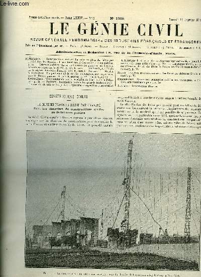 Le gnie civil tome LXXIV n 2 - Constructions civiles : la mise en place du bton par gravit dans les chantiers de constructions civiles ou de travaux publics, Travaux publics : la reconstruction des ponts en maonnerie dtruits au cours des hostilits