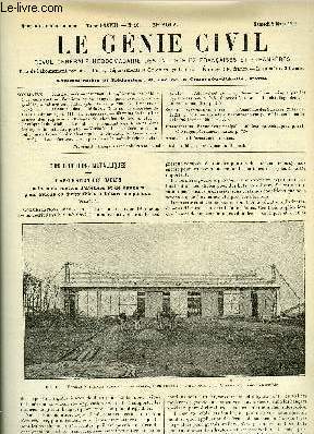 Le gnie civil tome LXXVIII n 10 - Constructions mtalliques : l'application des cables a la construction d'ateliers et de hangars pour avions ou dirigeables a toiture suspensue par G. Leinekugel Le Cocq, Rsistance des matriaux : Note sur le thorme