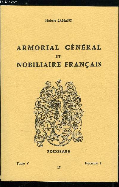 Armorial général et nobiliaire français tome V n° 17 - David