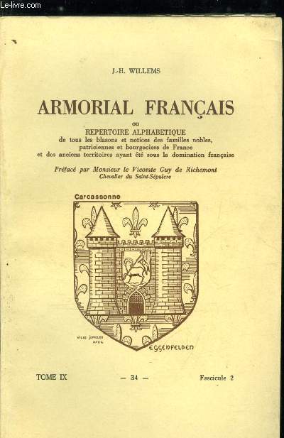 Armorial franais n 34 - Custodibus (Chambery-Savoie)