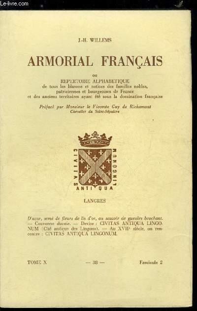 Armorial franais n 38 - Cutelle (Tournois)