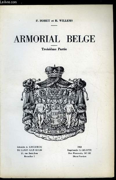 Armorial belge - troisime partie