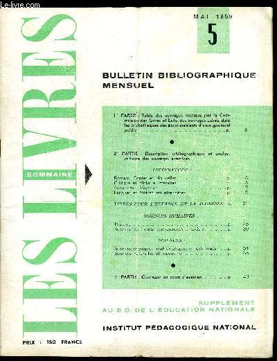 Les livres n 5 - Littrature : Romans, Contes et Nouvelles, Critique et histoire littraires, Aventures - Voyages, Langues et littratures trangres, Livres pour l'enfance et la jeunesse, Sciences humaines : Histoire, Sciences politiques, conomiques