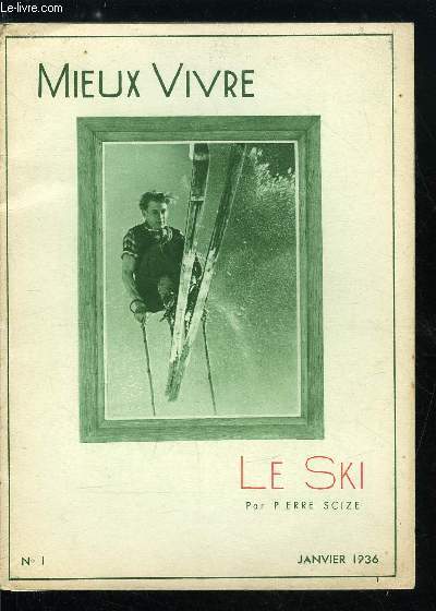 Mieux vivre n 1 - Le ski par Pierre Scize