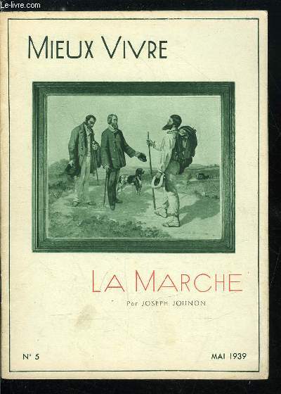 Mieux vivre n 5 - La marche par Joseph Jolinon