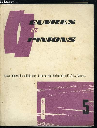 Oeuvres et opinions n 29 - Le vent d'hiver par Kataiev, Entretien avec Valentin Kataev par Semionov, Les dieux destius par Rytkheou, L'homme aux lunettes par Kalinovski, Feu de camp, les premiers vers, mres, protgez les enfants !, Automne, la photo